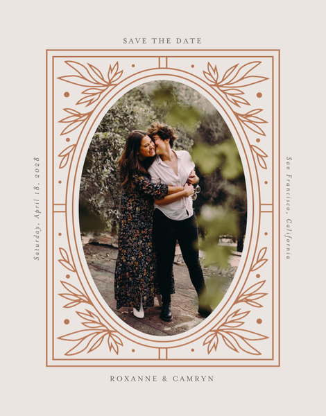 Poplar Portrait | Tuscany | Zola Save The Dates