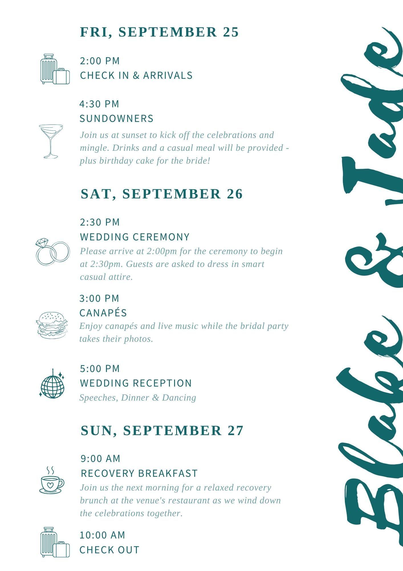 The Wedding Website of Blake Tyack and Jade Viljoen