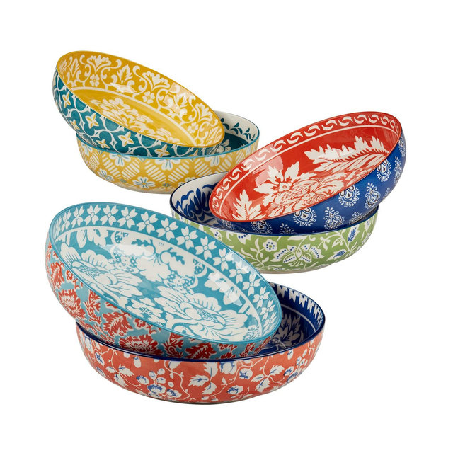 Certified International Panache Soup or Pasta Bowls, Set of 6