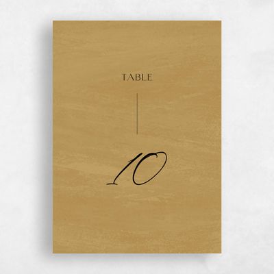 Dijon, Yellow Wedding Table Number - Belanger