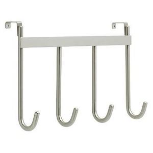 Smooth Over the Door Quad Hook - Satin Nickel - Threshold™
