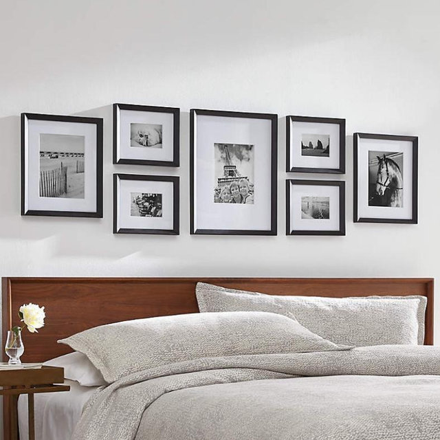 Icon Wood Black Frame Gallery, Set of 7