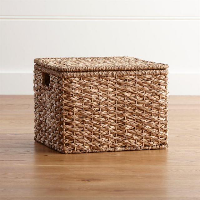 Kelby Small Square Lidded Basket
