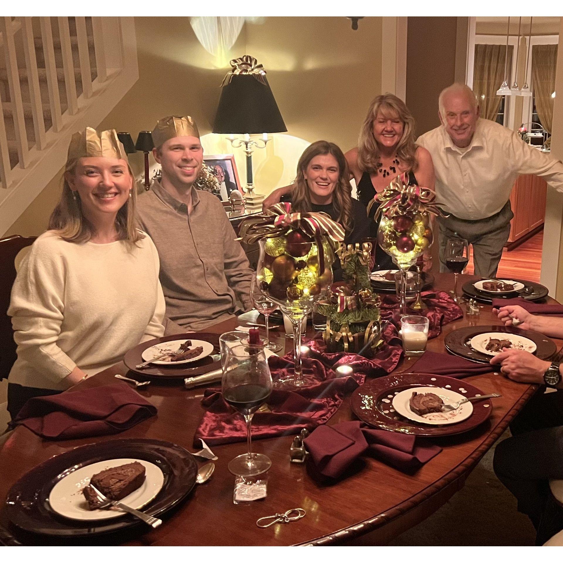 Christmas dinner with Dad, Sa and Elysse