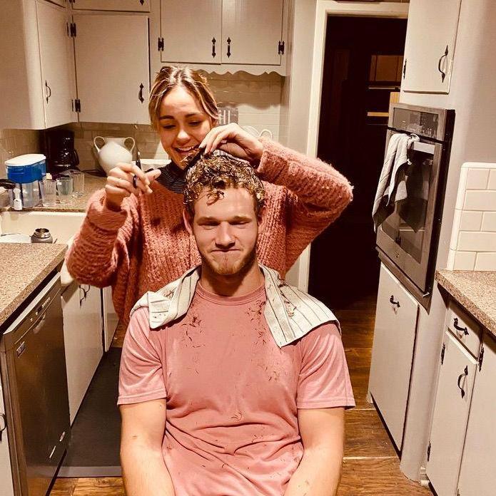 First and last time Luke let Kara cut his hair