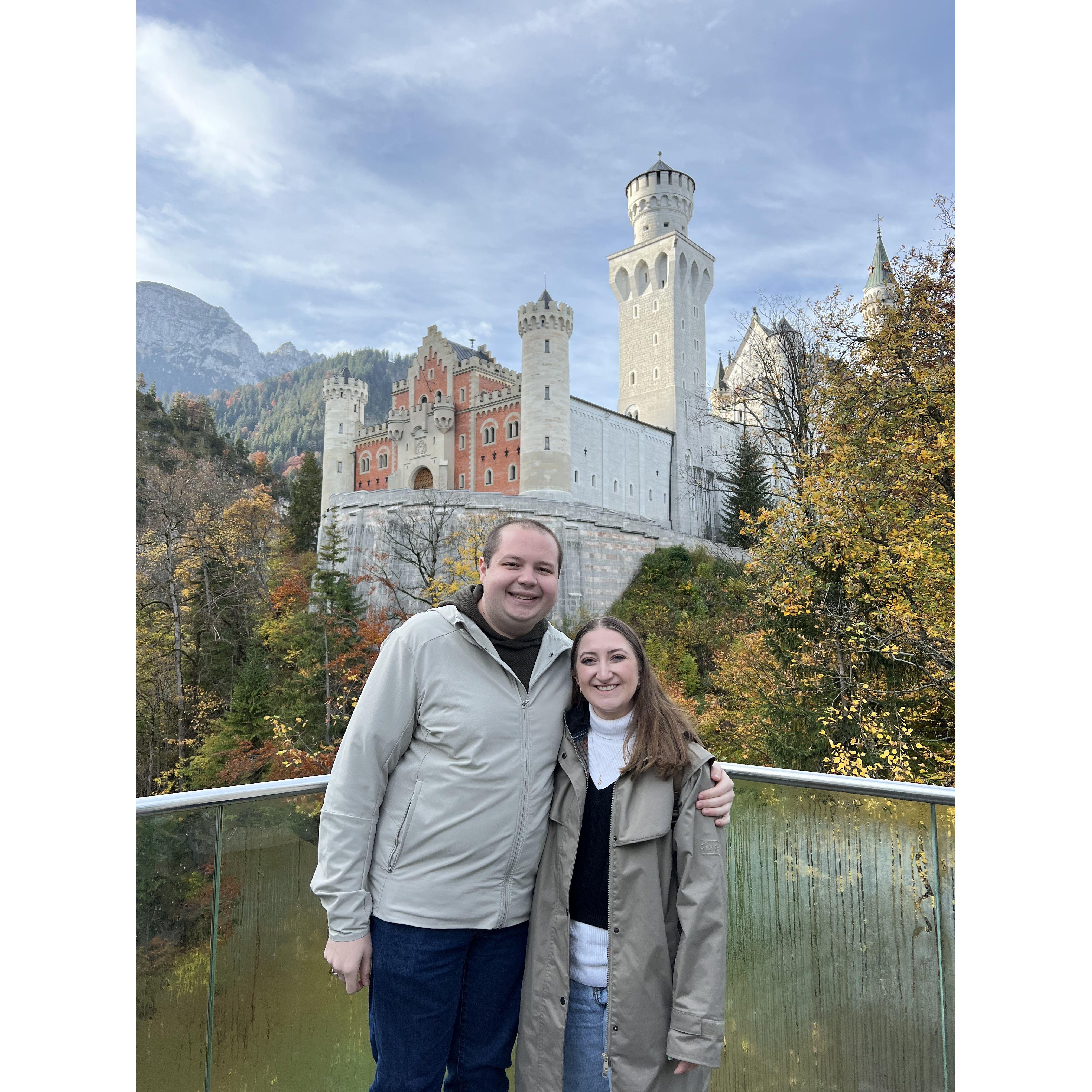 Matt and I in front of Neuschwanstein Castle in Germany.