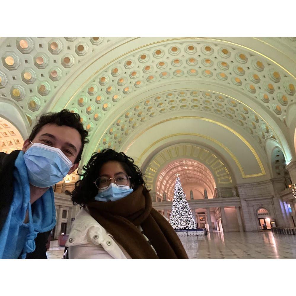 Amtrak-ing between NJ & DC, featuring DC's beautiful union station and memories in between on the road: Chick Fil A, naps (mainly Sonalika), and episodes of Foundation.