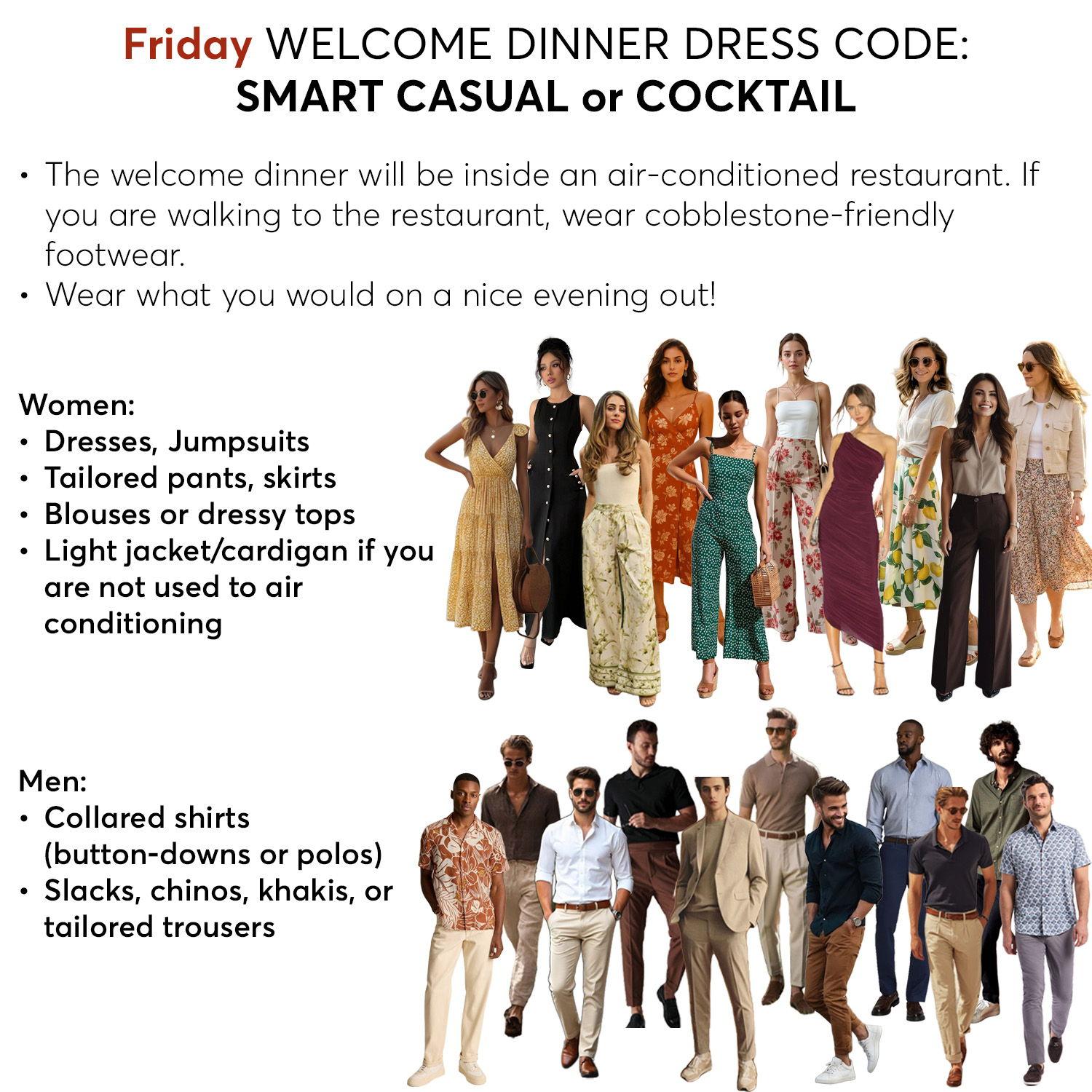 Event 1: Welcome Dinner