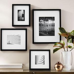 Wood Gallery Single Opening Frames, Set of Three, Espresso