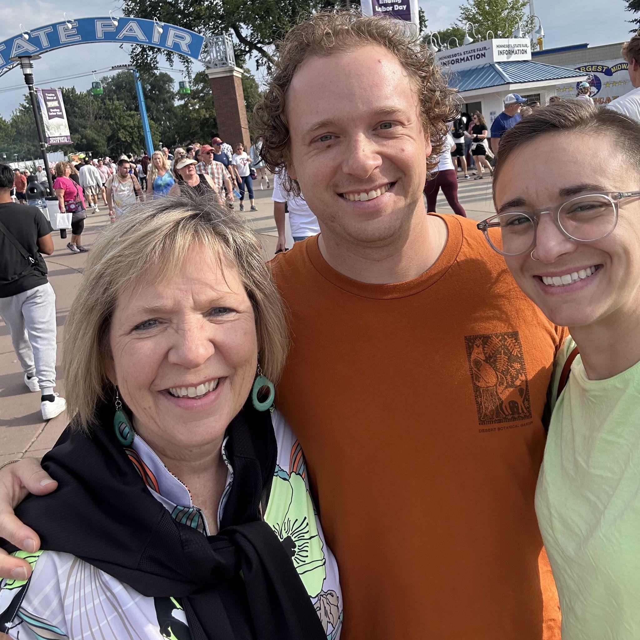 Nicole's first time at the Minnesota State Fair.