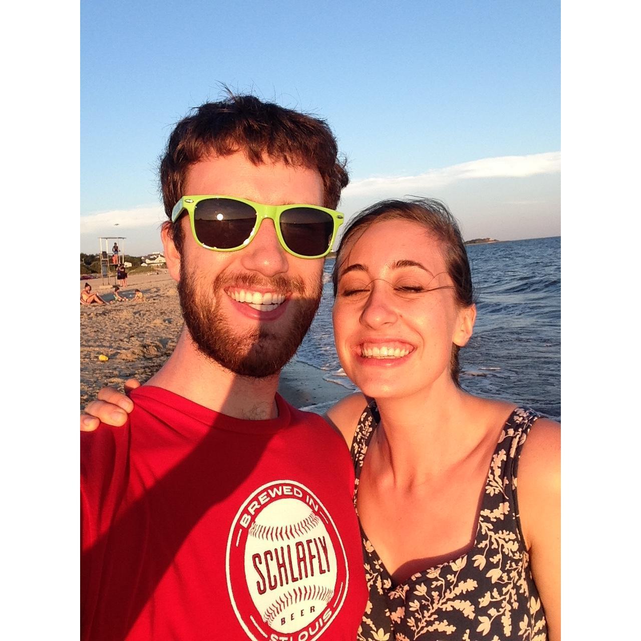 At the beach! Ya know, that one.