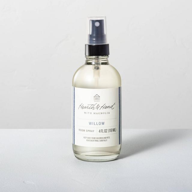 4 fl oz Willow Seasonal Room Refresher Spray - Hearth & Hand™ with Magnolia