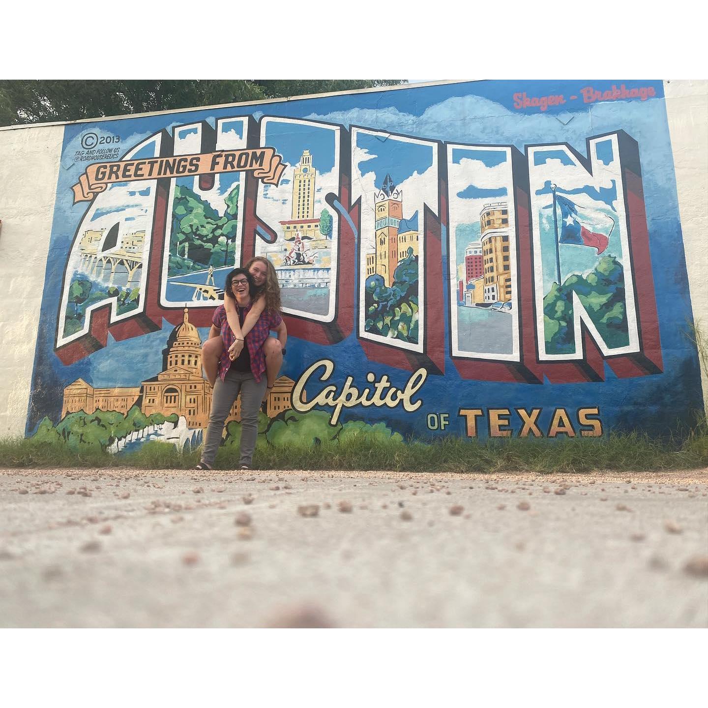 Our first vacation together to Austin, TX! 