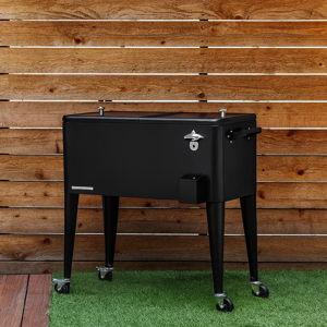Permasteel 80-Qt Classic Outdoor Patio Cooler On Wheels & Reviews | AllModern