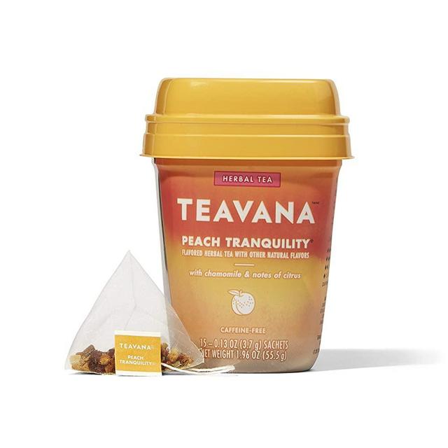 Teavana Peach Tranquility, Herbal Tea With Chamomile and Notes of Citrus, 60 Count (4 packs of 15 sachets)