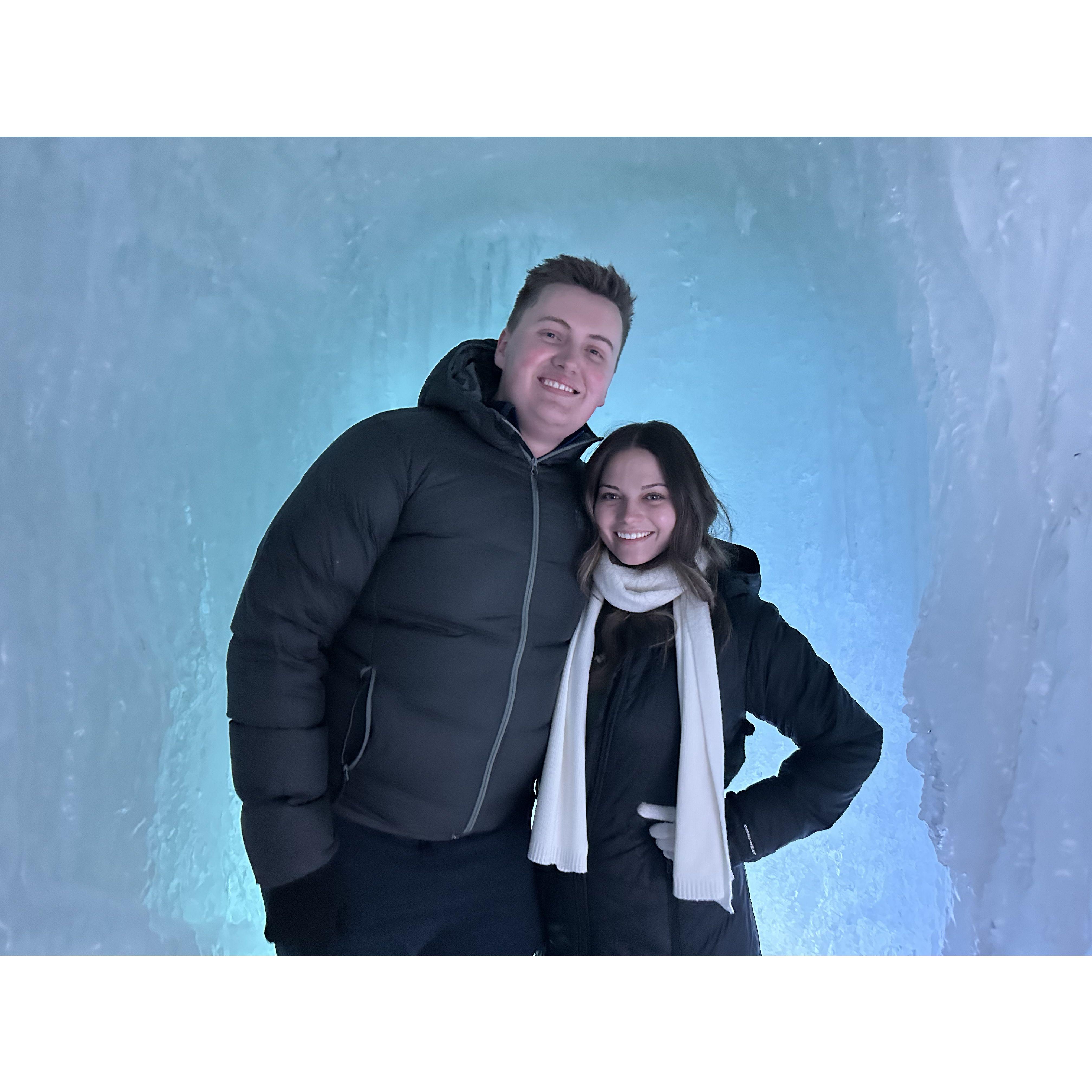 January 31st, 2025. Ice Castles date night with Bailey and Alex (not pictured)!