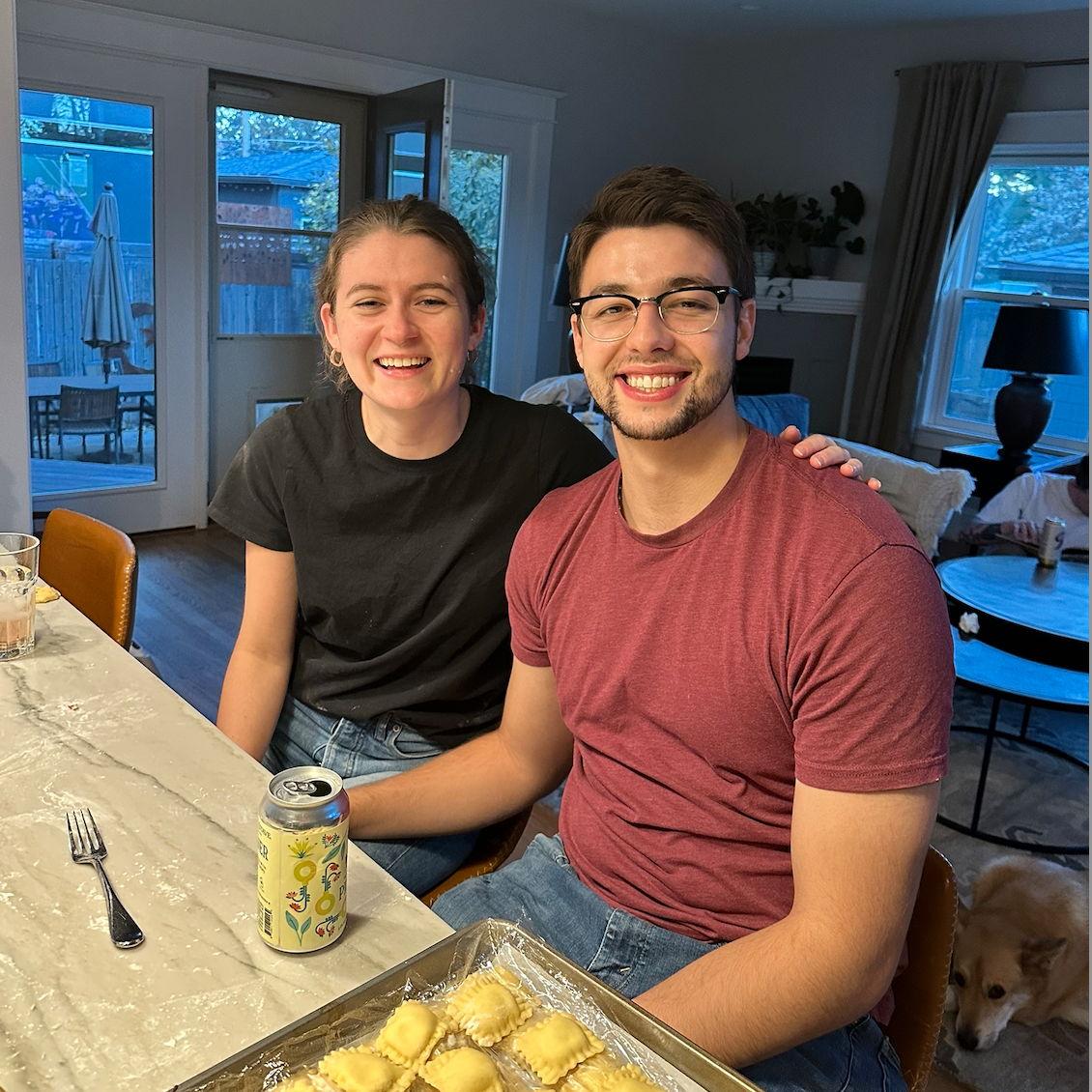 Sean's first ravioli day with the McSteen's (2023)