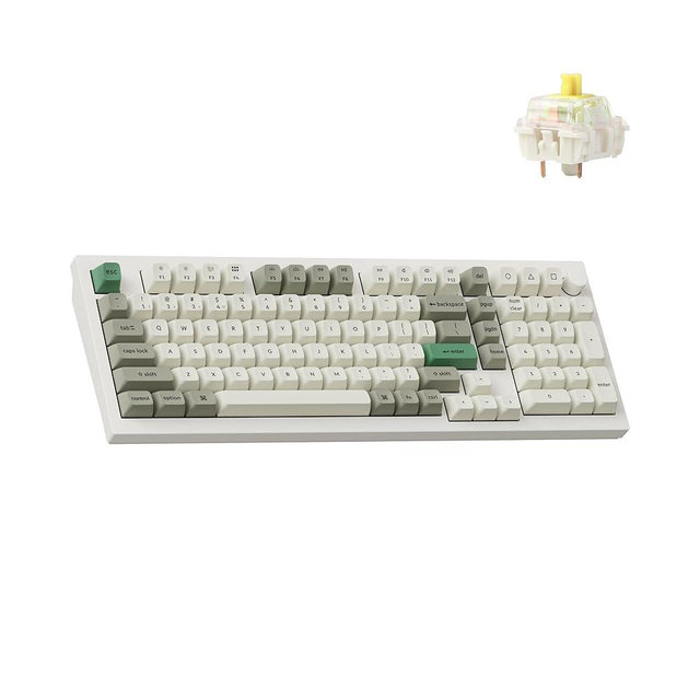 Keychron Q5 Max Wireless Custom Mechanical Keyboard, Full Aluminum 2.4 GHz Bluetooth QMK 96% Layout RGB with Hot-swappable Gateron Banana Switch Compatible with Mac Windows Linux