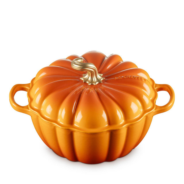 Le Creuset Enameled Cast Iron Figural Pumpkin Cocotte