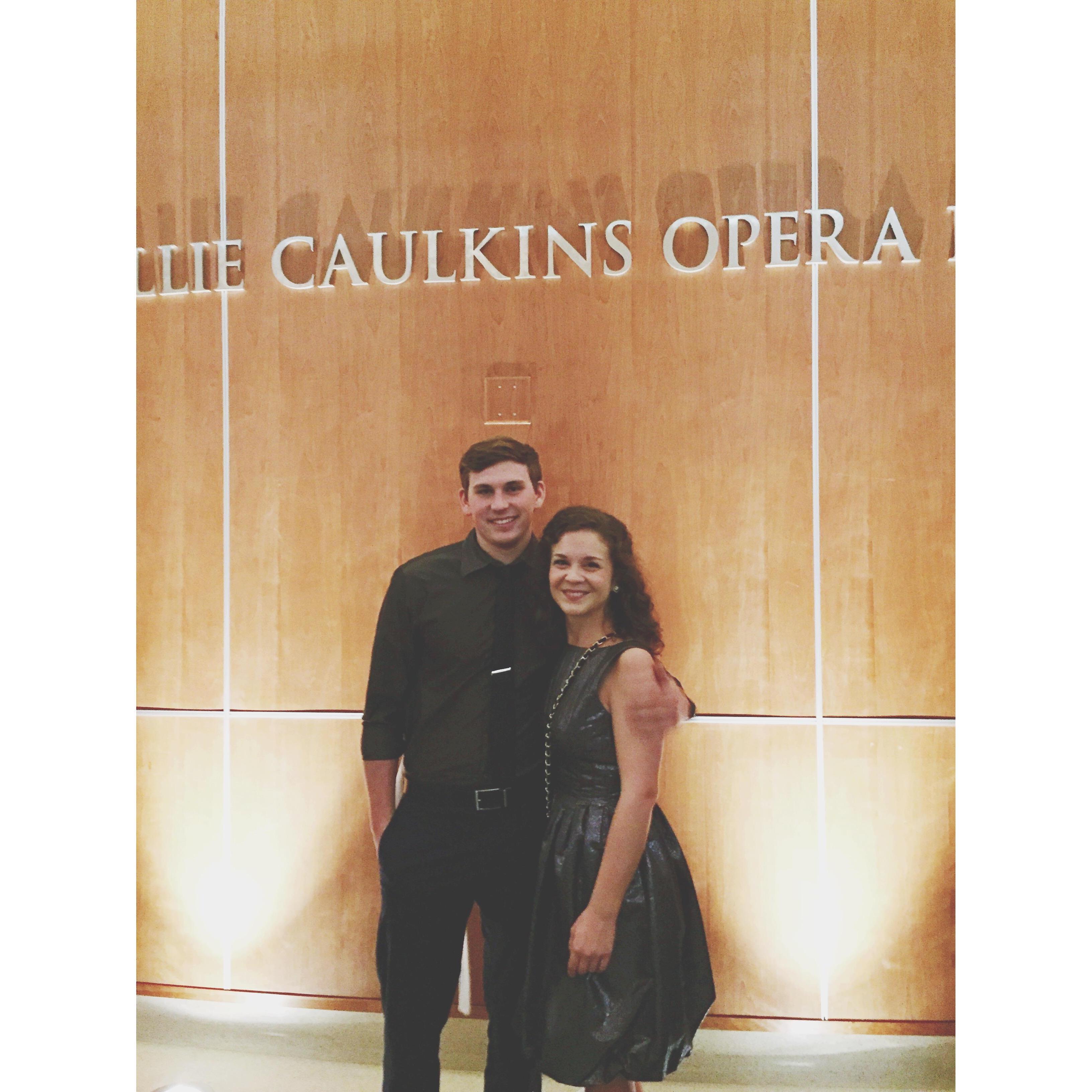 When Chad really swept Olivia off her feet by showing he paid attention on their first date, and took her to the Nutcracker. (Also the first picture of just C + O)