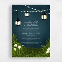 Blue Wedding Invitation - Marietta Classic