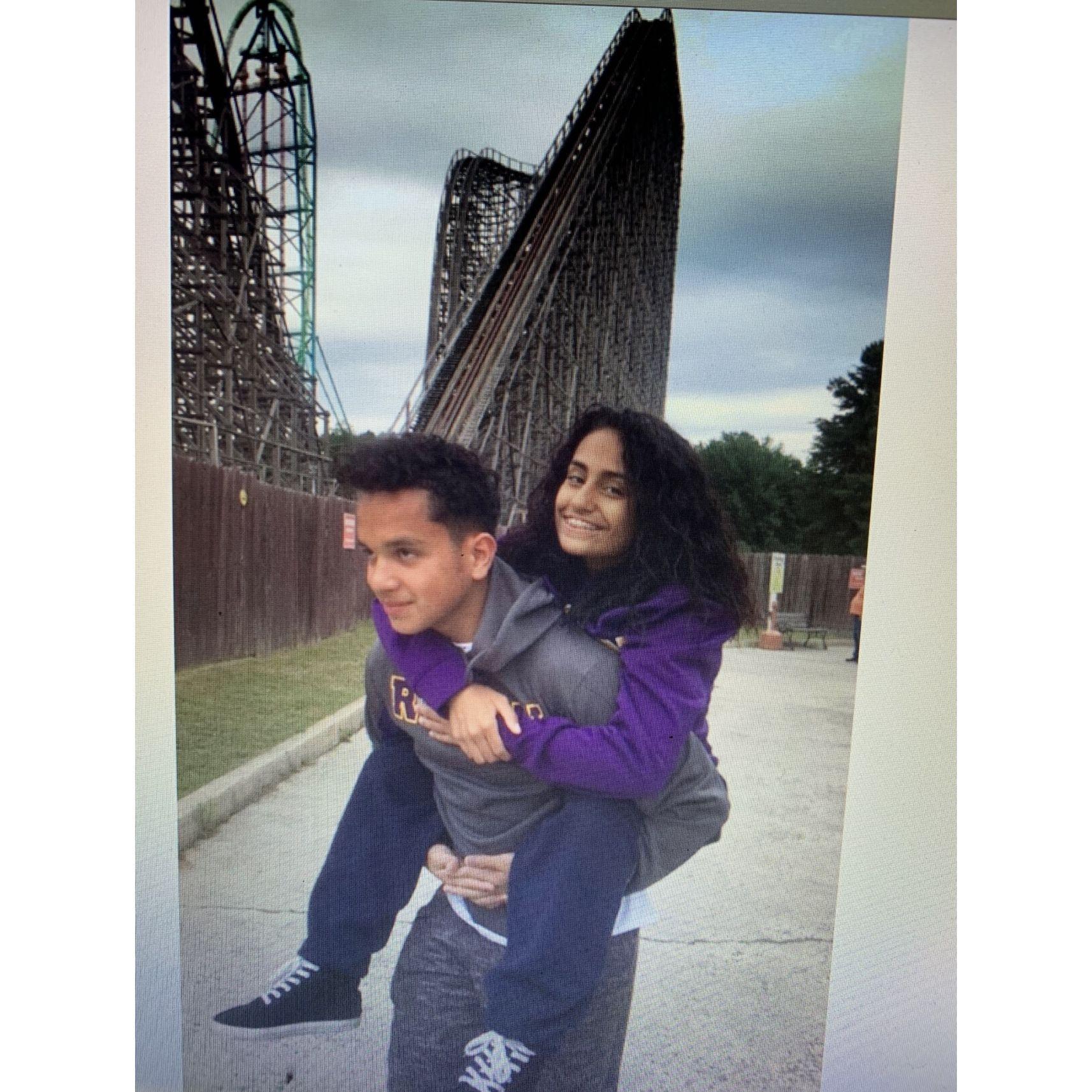 First time at Six Flags together