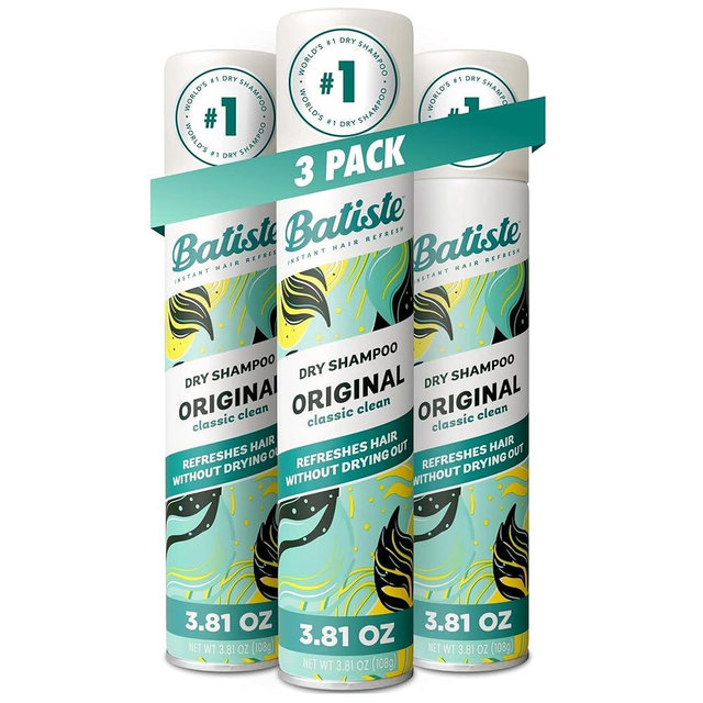 Batiste Dry Shampoo, Waterless shampoo, Original, 3.81oz, Pack of 3