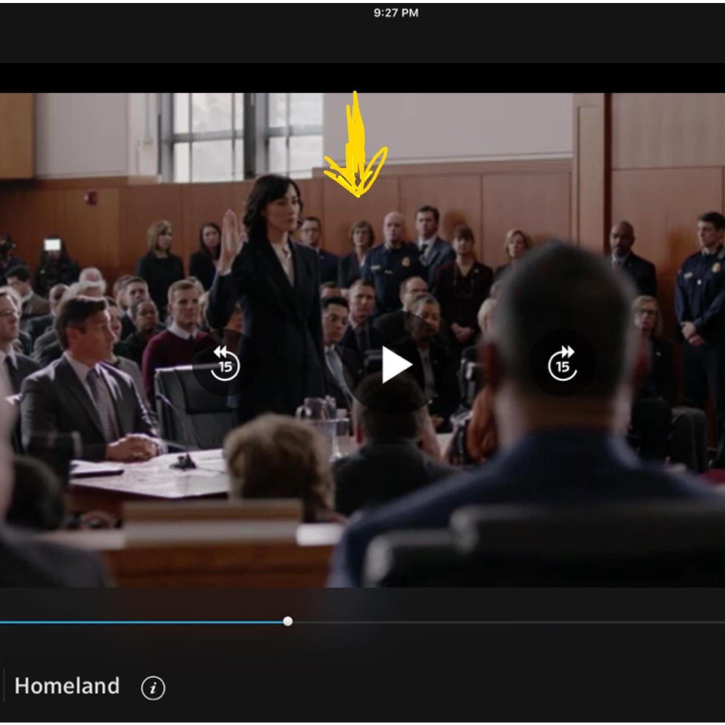 Taking a study break and was an extra on Homeland.  Hopefully this PhD thing work out, because I don't think I'm cut out for show biz