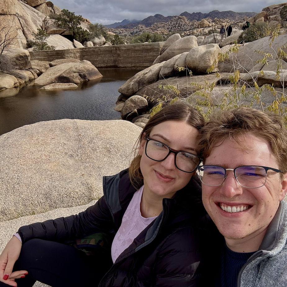 Our second trip to Joshua Tree together, first time camping there!