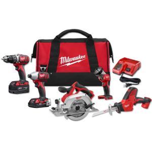 M18 18-Volt Lithium-Ion Cordless Combo Tool Kit (5-Tool) with (1) 3.0Ah and (1) 1.5Ah Battery, (1) Charger, (1) Tool Bag