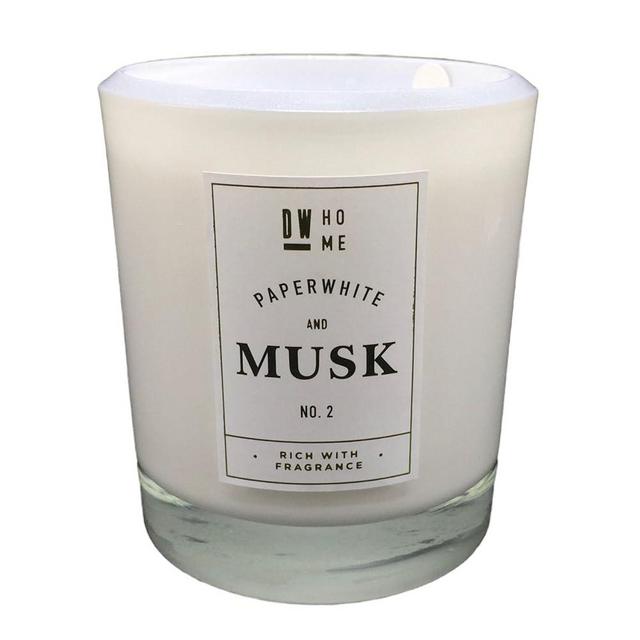 DW Home Large Double Wick Candle, Paperwhite and Musk
