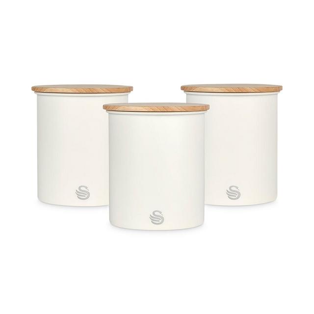 Salton Nordic Food Storage Canisters with Lids, Set of 3