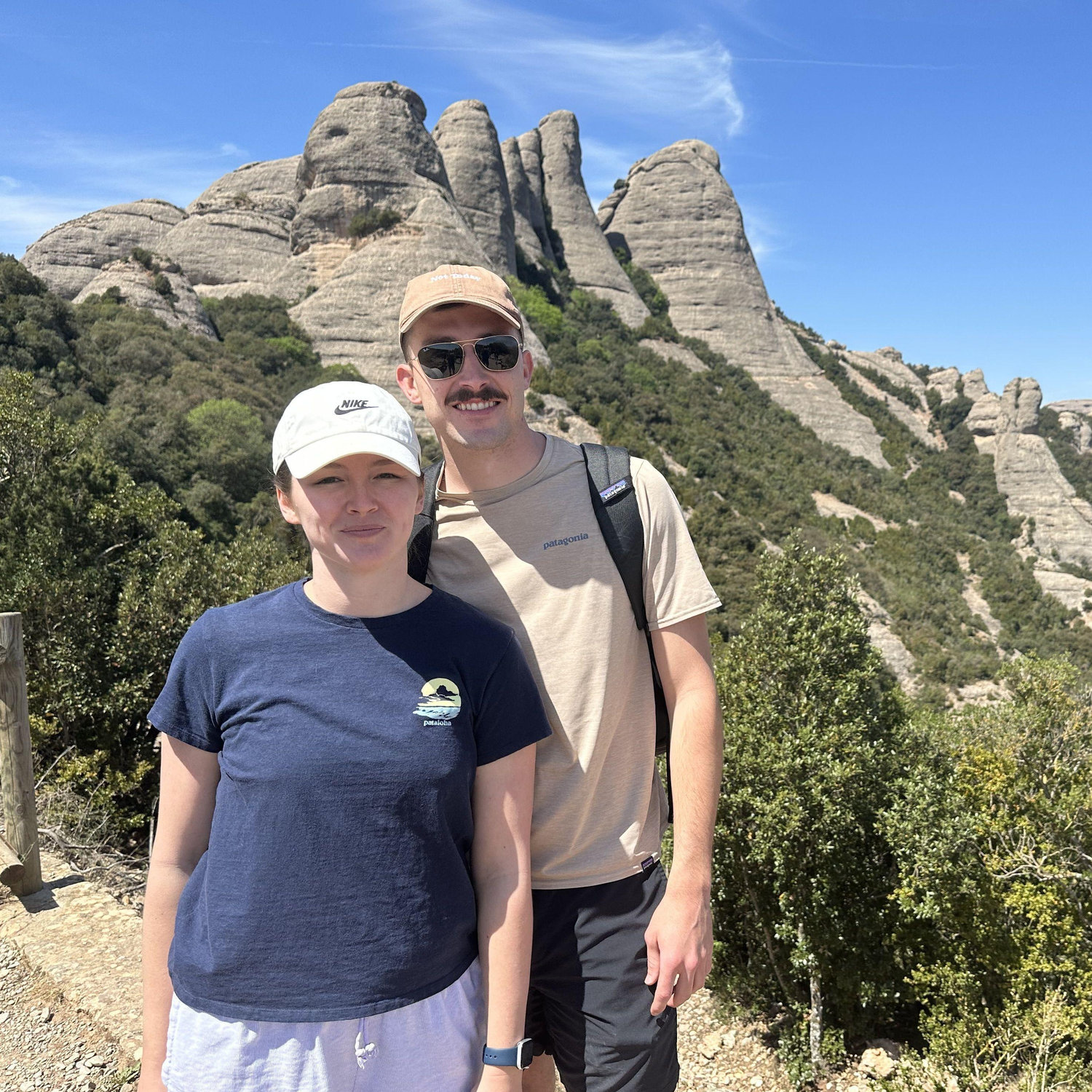 Photo together from a hike in Montserrat Spain