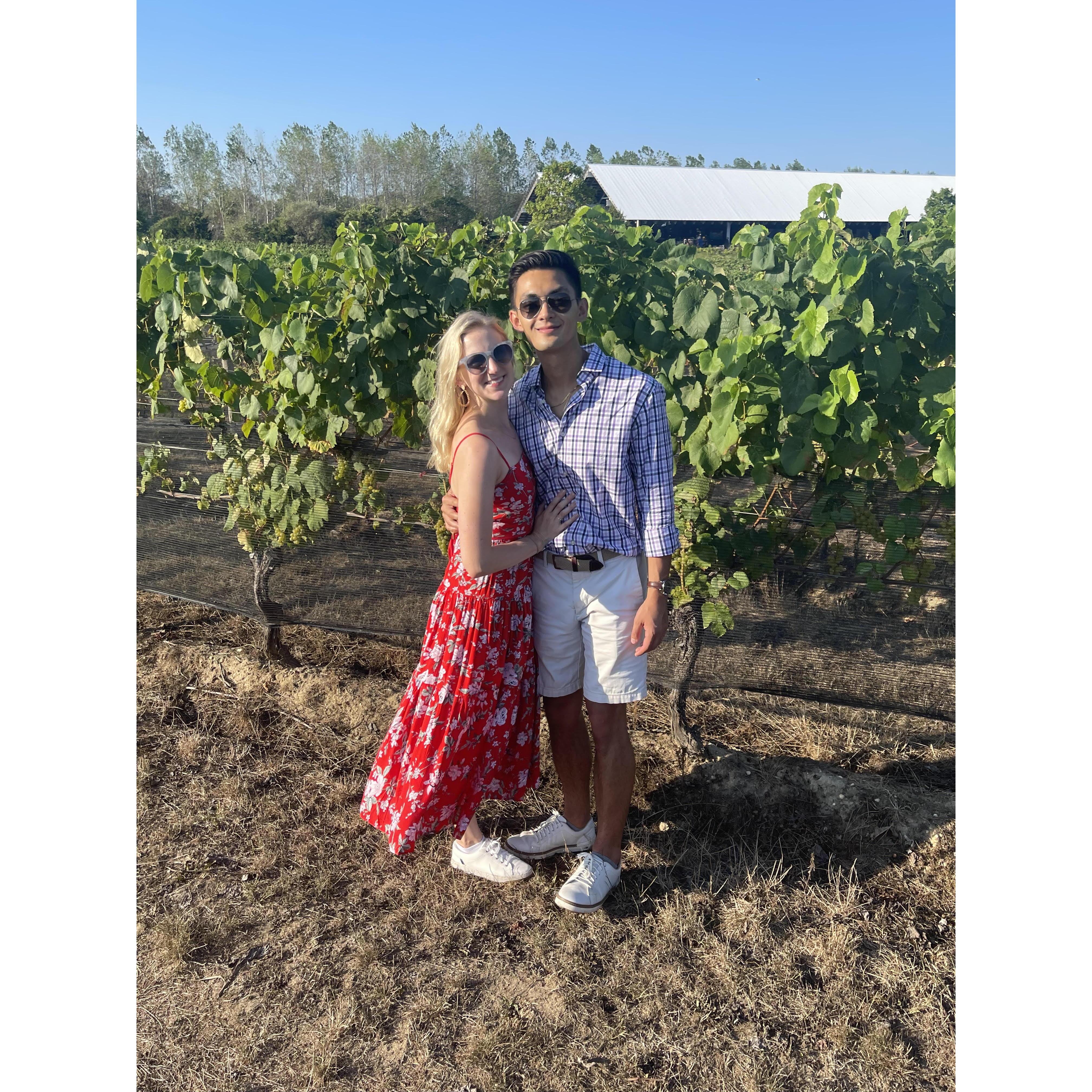 Wine touring in the North Fork, 2022