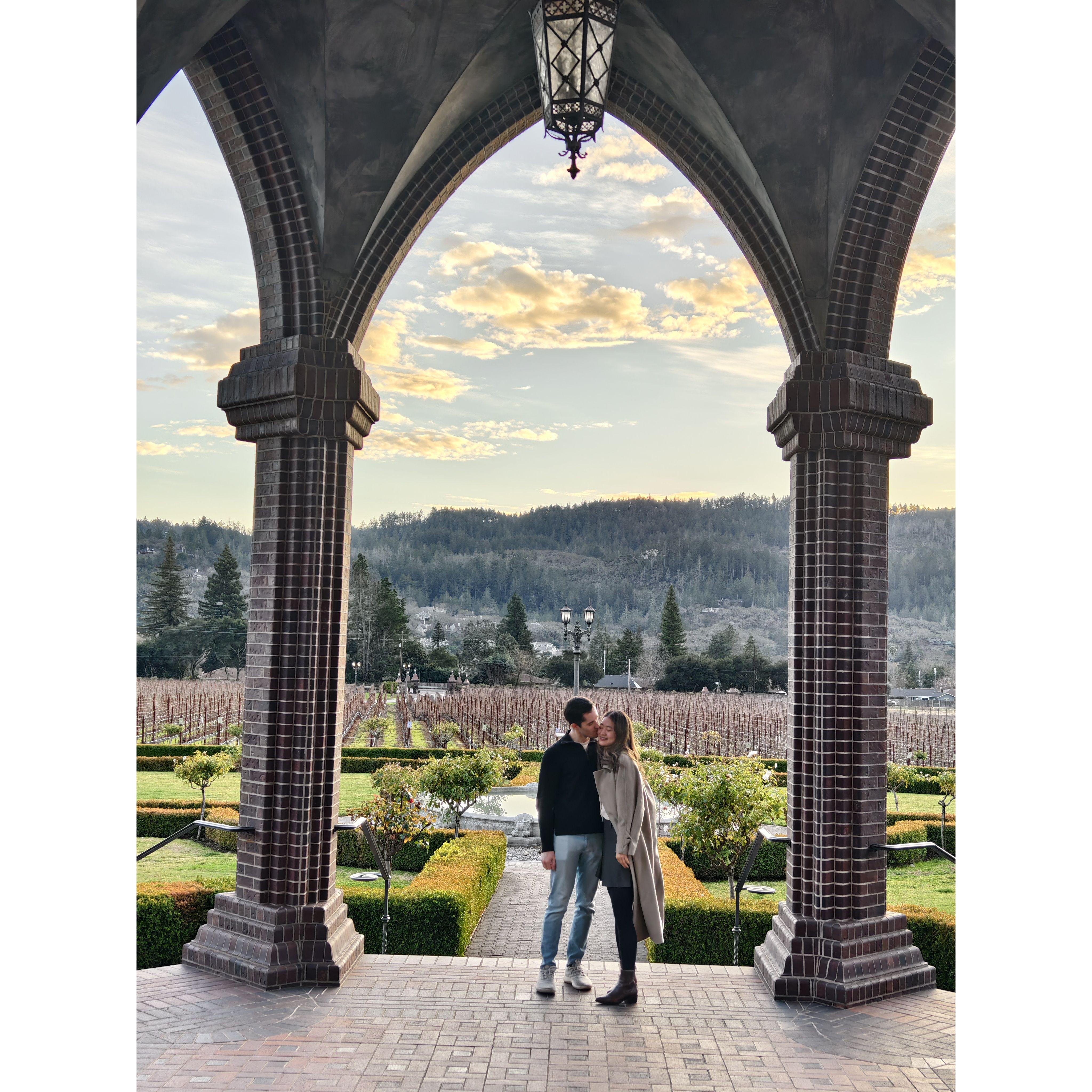 Mom took this photo of us