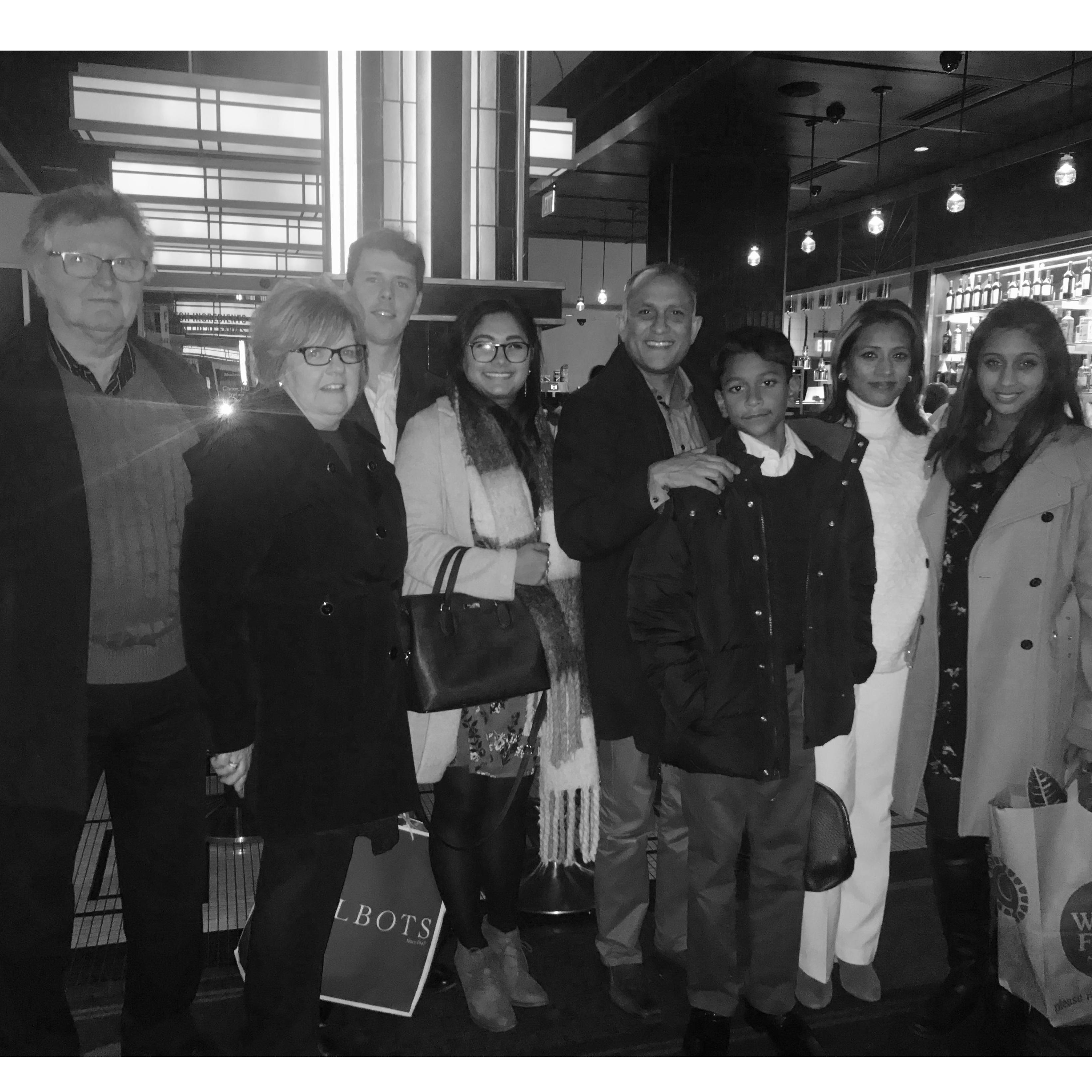 This photo was taken after dinner where our parents first met.