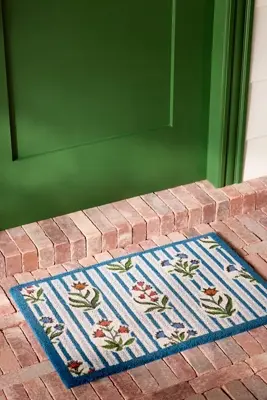 Parker Floral Striped Coir Printed Doormat