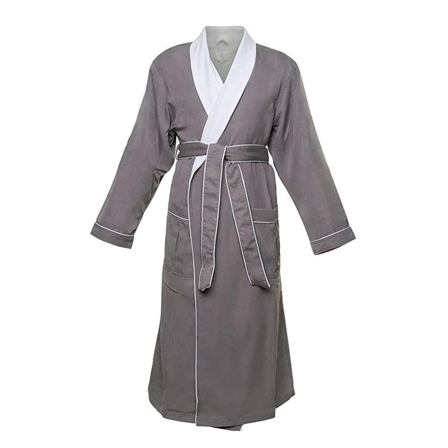 CHADSWORTH & HAIG Ultimate Doeskin Brushed Microfiber Bathrobe Lined In Terry. Luxury Spa & Hotel Bathrobe for Women & Men