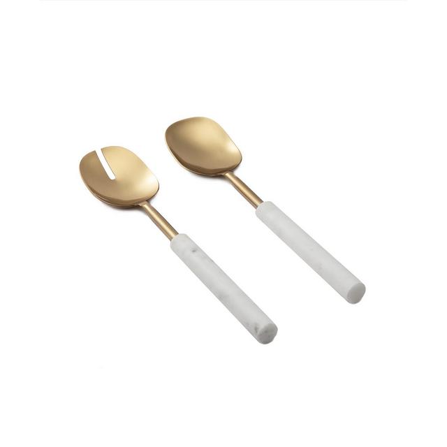 Thirstystone Gold Salad Servers with Handles Set, 2 Pieces