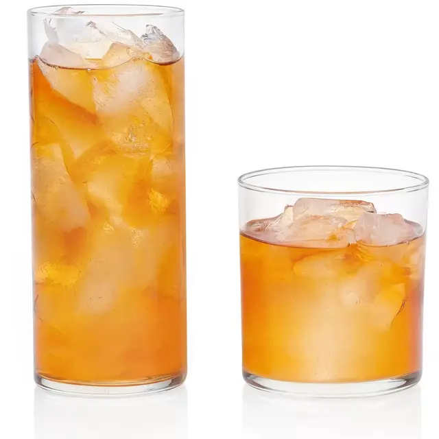 Libbey Miles 16 Piece Tumbler and Rocks Glass Set