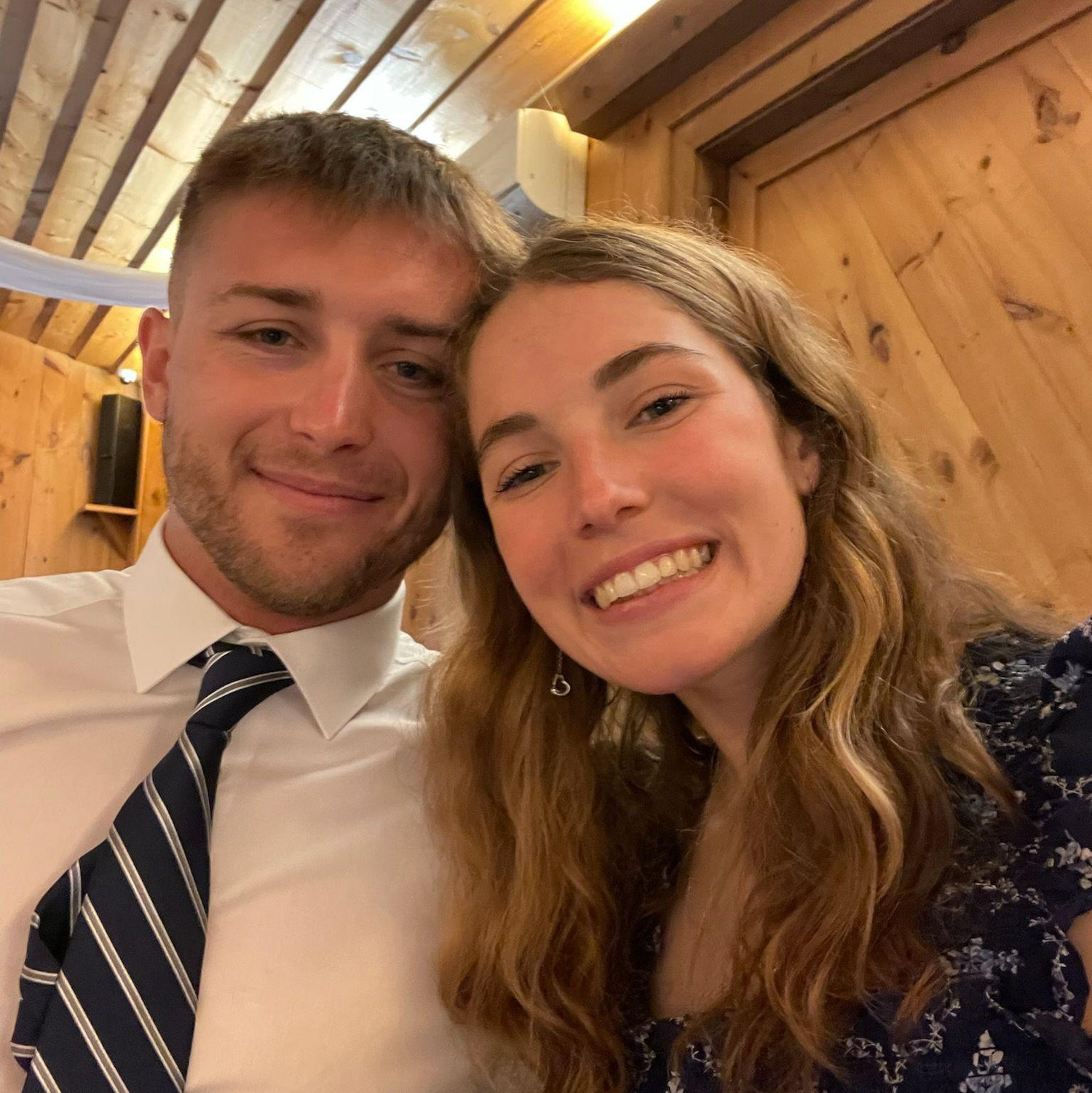 Us at our friend's wedding!