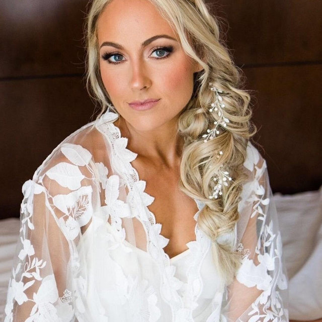 Custom Lace Bridesmaid Robe with Slip - Wedding Day Bridal Lingerie Gift