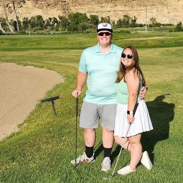 July 2023 - One of our first times golfing