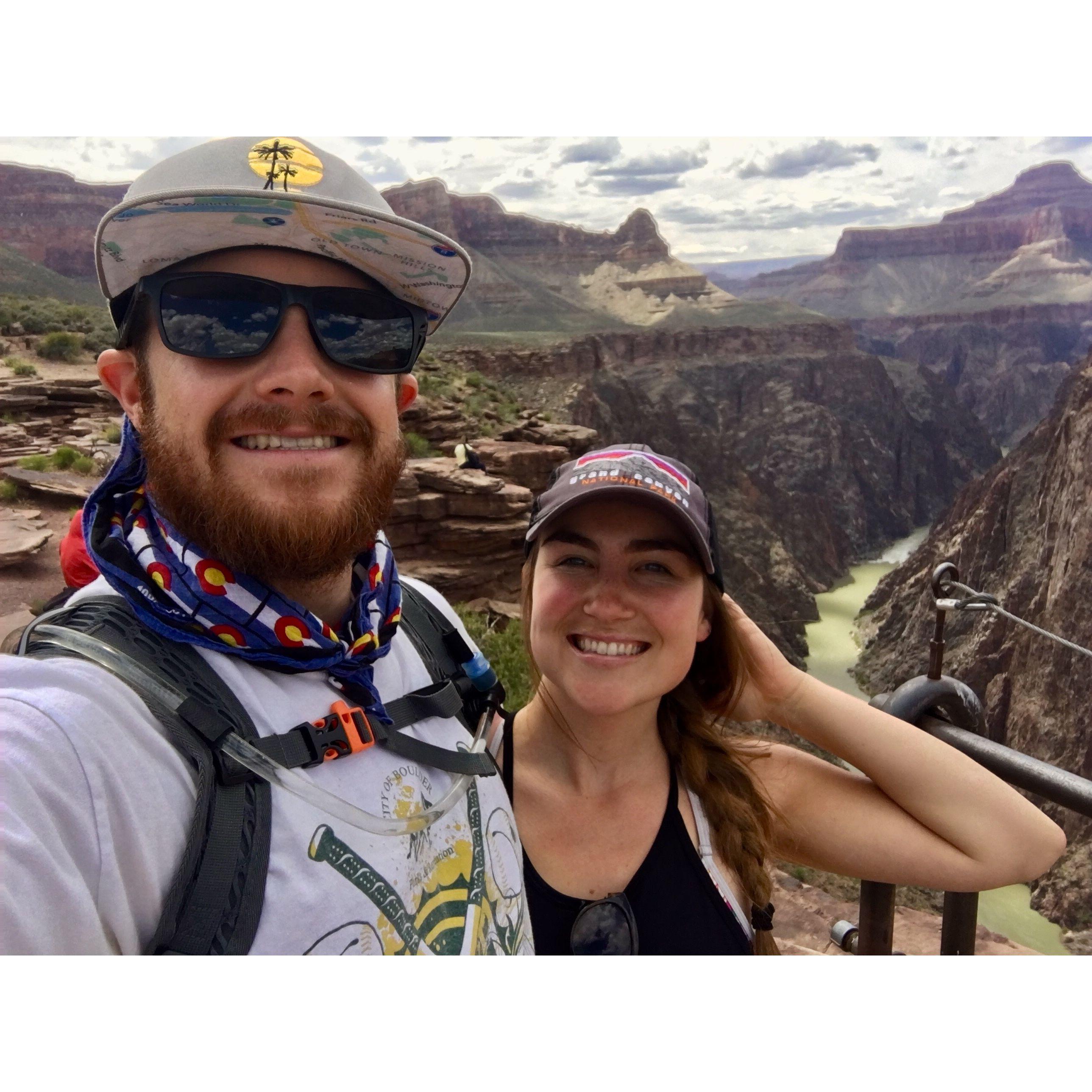 Camping trip to the Grand Canyon. We hiked 15 miles this day!