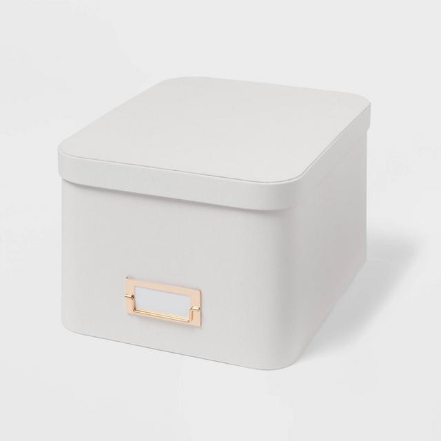 Medium Decorative Fabric Box Ivory - Brightroom™