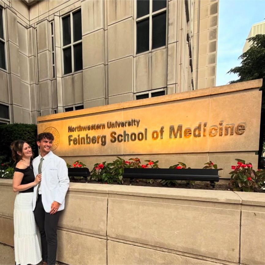 Caleb's White Coat Ceremony at Northwestern!