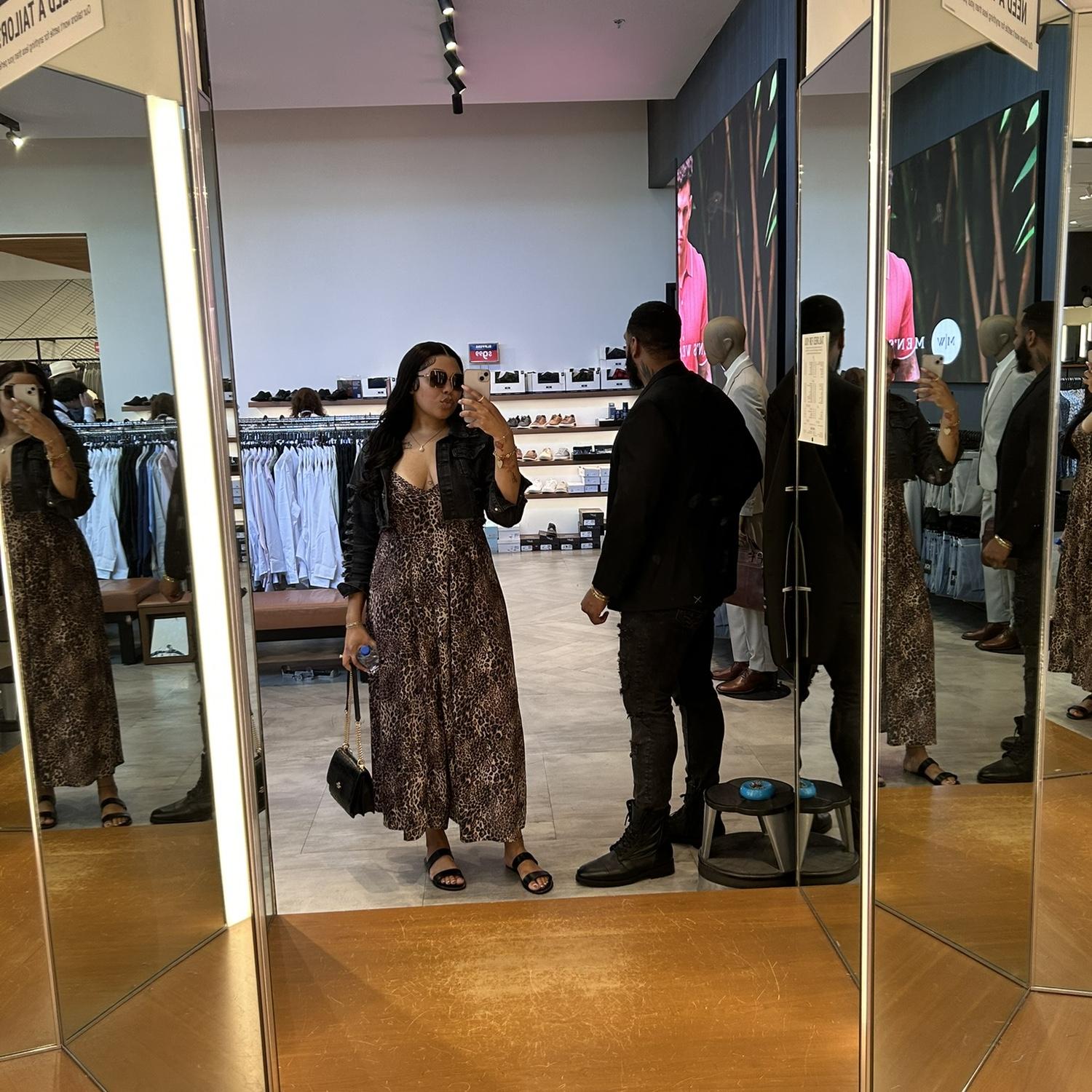 Getting his suit for our engagement pictures! ❤️