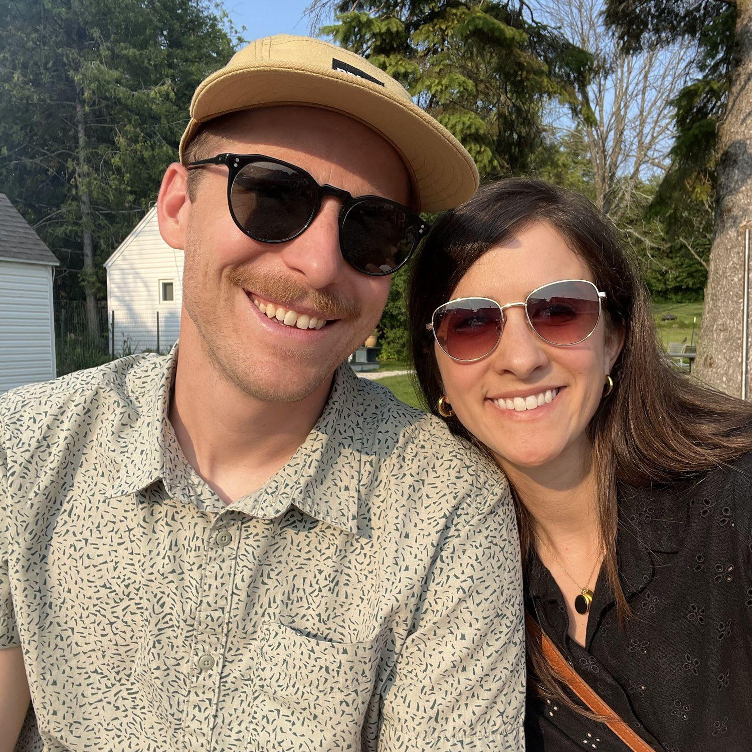 Our first time in Door County together at a Fish Boil