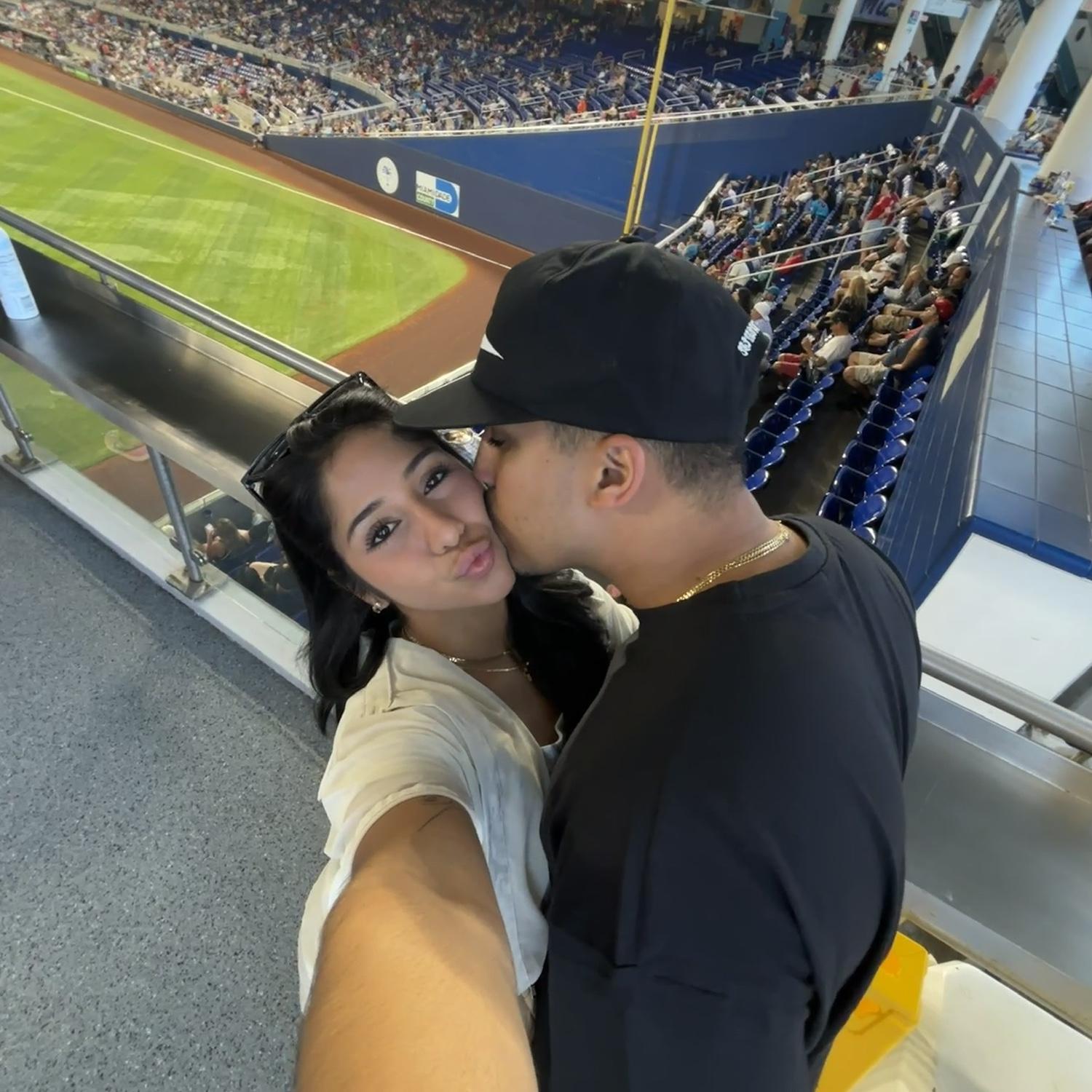 Our 1st baseball game together