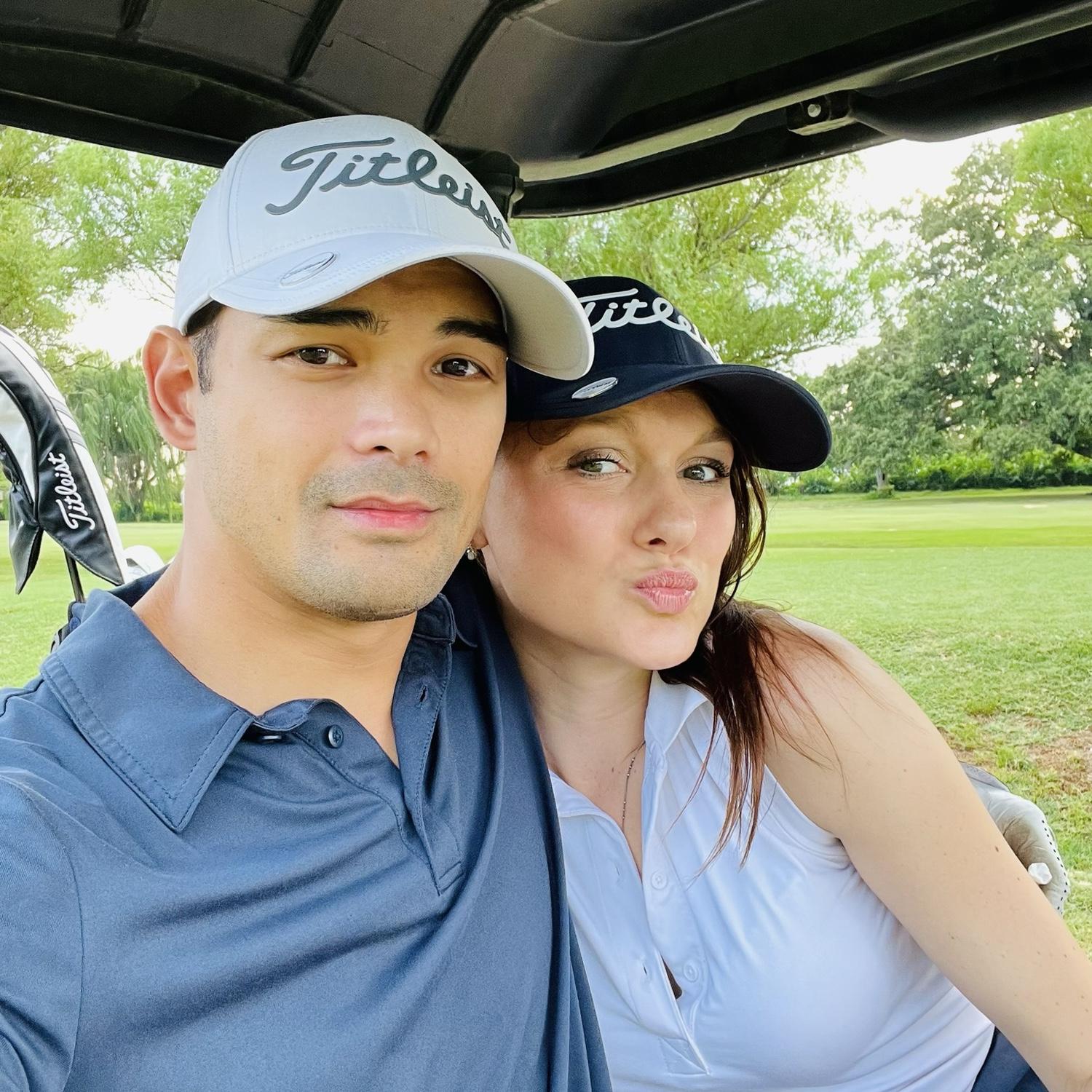 First tee time together